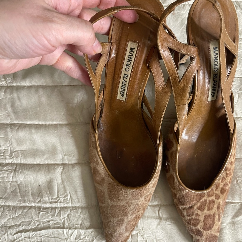 Manolo shoes used but good condition